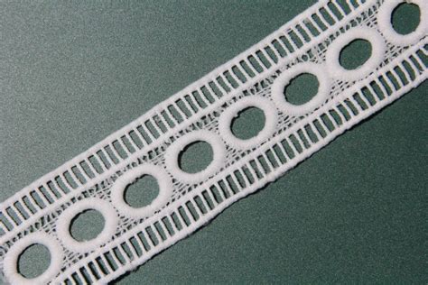 Geomeric Pattern Ladder Edge Venise Lace Insertion Trim Guipure 4cm