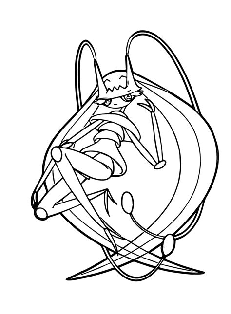 Pokemon Pheromosa Coloring Page - Free Printable Coloring Pages