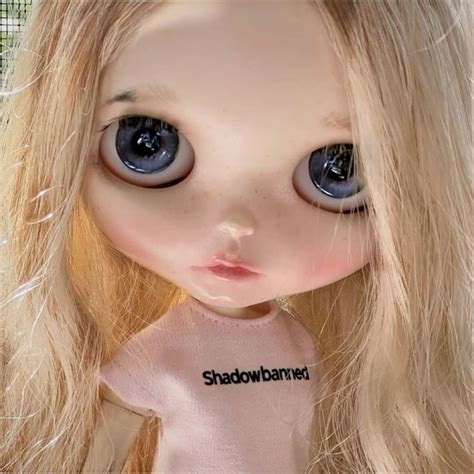 Blonde Blythe Doll Blythe Dolls Blonde Hair Blue Eyes Dark Blue Eyes