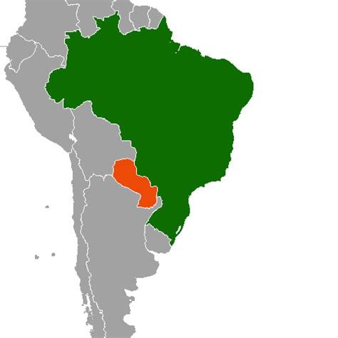 Mapa Paraguai E Brasil - Cidades que ficam na fronteira de Brasil e Paraguai