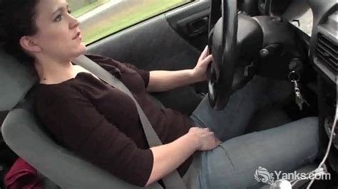 Yanks Beauty Lou Driving And Rubbing Her Wet Pussy Free Mobile Porn