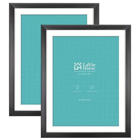 Lavie Home 14 X 18 Poster Frame 2 Packs Black Display Pictures 11x14