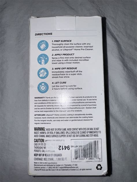 Lifeproof Home Multi Surface Ceramic Nanotechnology Coating Spray 8 Fl