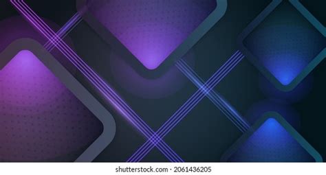 Modern Shiny Dark Blue 3d Abstract Stock Vector Royalty Free