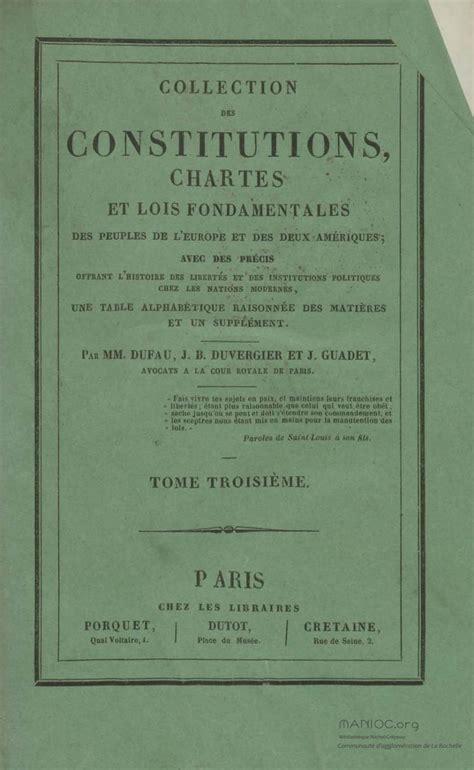 Les Lois Fondamentales Du Royaume Histoire Du Droit Aperçu Historique