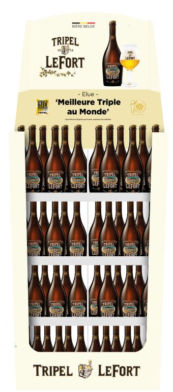 BIERE BLONDE 1 4 BOX LEFORT TRIPLE Belgique
