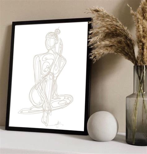 Female Line Art Print Woman Body Abstract Print Fashion Prints Naked Body Printminimalist Decor
