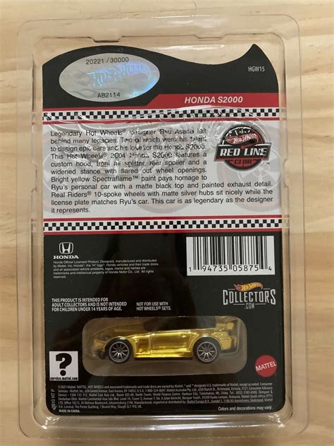 Hot Wheels RLC Honda S2000 Rui Asada Hobbies Toys Toys Games On Carousell