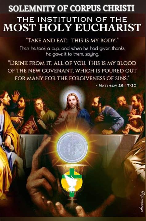 Feast Of Corpus Christi Solemnity Of The Most Holy Body And Blood Of