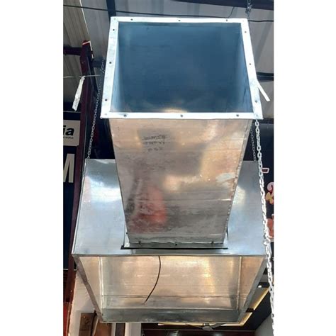 Rectangular Floor Mounted 500mm Stainless Steel Air Duct Electric At