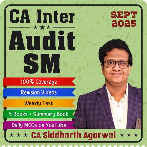 CA Inter Audit SM New Syllabus 2025 1 5 12m Siddharth Agarwal