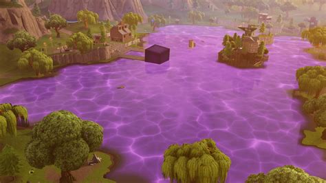 The Fortnite Cube Is Dead And Loot Lake Has Turned Purple And Bouncy