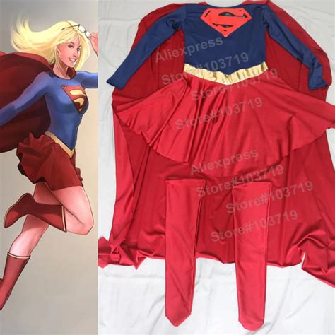 Hero Catcher High Quality Newest Supergirl Spandex Suit Hero Supergirl