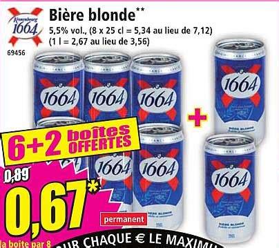 Promo Bière Blonde chez Norma iCatalogue fr