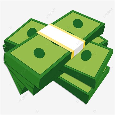 Banknote Clipart Vector Money Clipart Green Cartoon Wad Of Banknotes