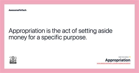 Appropriation Awesomefintech Blog