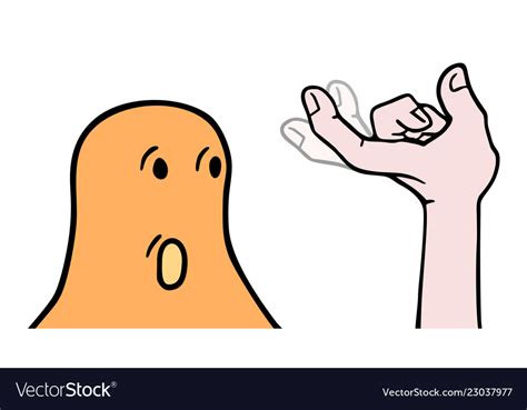 Orange Puppet Royalty Free Vector Image Vectorstock