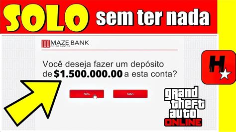 GTA V Online Como Ganhar Dinheiro Facil 1 500 000 SOLO GTA MONEY PS4