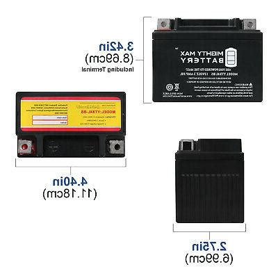 Mighty Max Ytx L Bs Sla Battery For Atv Quad