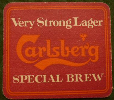 Priory Antiques Carlsberg Special Brew Very Strong Lager Beer Mat