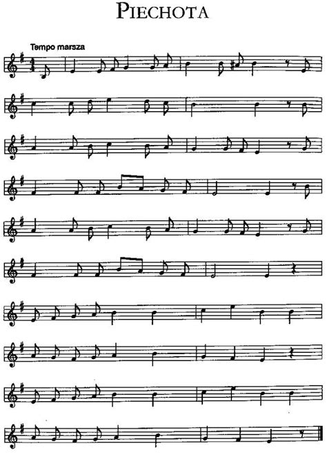 Piechota Nuty In Sheet Music Music