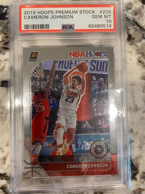 Hoops Premium Stock Cameron Johnson Rc Rookie Suns Psa Gem