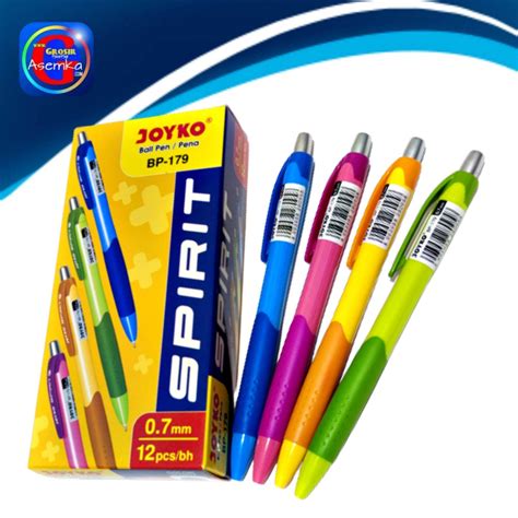 Bolpen Pulpen Pena Joyko BP 179 Spirit 0 7 Mm 12pcs Lazada Indonesia