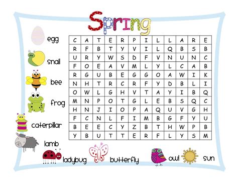 Word Search Worksheets For 1st Grade Morning Work
