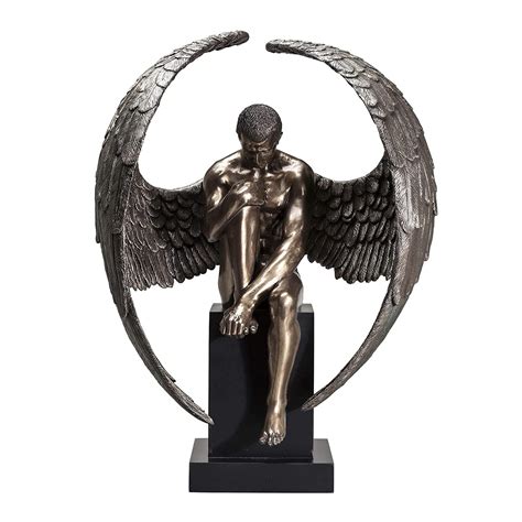 Jijk Nude Male Angel With Wings Figurine Bronze Finish Naked Desertcart Cayman Islands