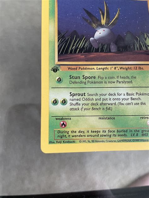 Oddish St Edition Jungle Set Pokemon Card Ebay