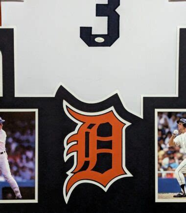 Framed Detroit Tigers Alan Trammell Autographed Signed Jersey Jsa Coa