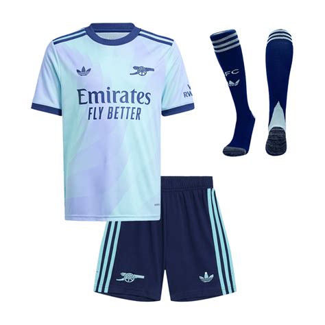 Miniconjunto Completo Arsenal 2024 25 Tercera Equipación Niño Camiseta