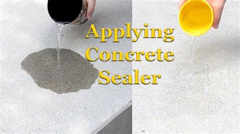 Applying Concrete Sealer Part 3 Sealing Concrete Youtube