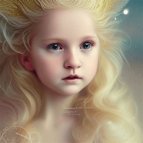 Beautiful Adorable Baby Angelic Aurora Wavy Luxurious Golden Blonde Hair Soft Pink Gown Sharp