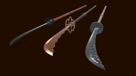 Naginata Set 3d Model By Yiorgos Bereveskos Ybereves [0692853] Sketchfab