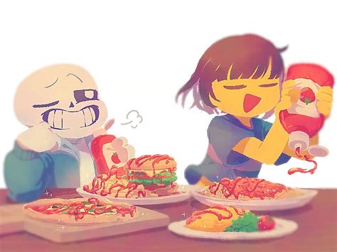 Frisk And Sans Undertale Drawn By 8osakanasan8 Danbooru