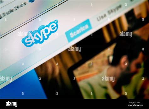 skype stock photo alamy