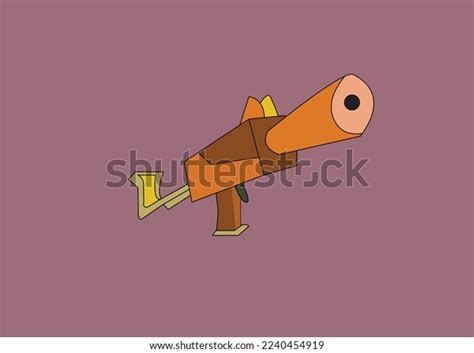 Wooden Weapon Vector Illustration Artwork Design Stock Vector Royalty