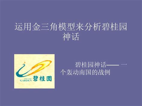 金三角模型与碧桂园神话word文档在线阅读与下载无忧文档