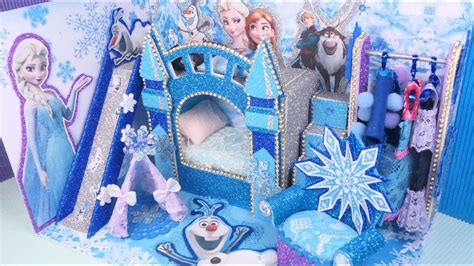 Diy Miniature Frozen Disney Dollhouse Bedroom Decor Elsa And Anna