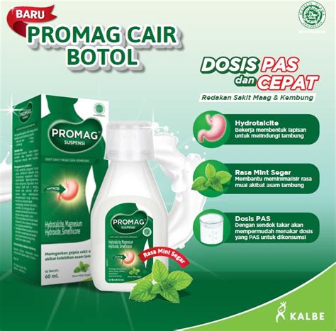 Jual Promag Cair Sirup Suspensi Obat Maag Dan Kembung Kemasan Botol