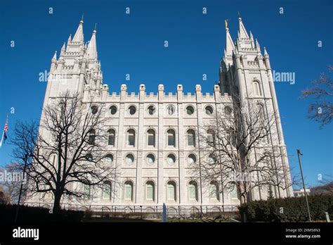 Salt Lake Temple Stock Photo Alamy