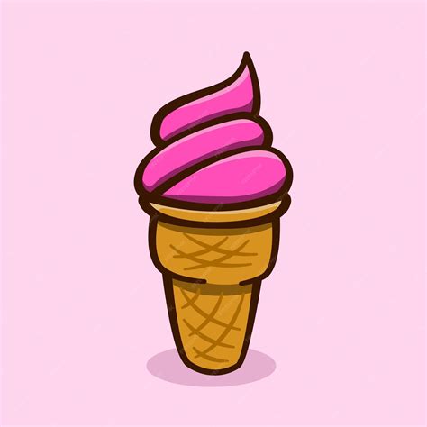 Conceito de ilustração dos desenhos animados de casquinha de sorvete ...