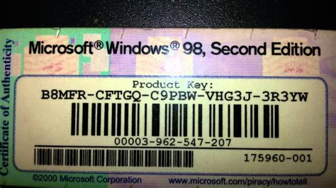 Windows 98 second edition product key list - geracre