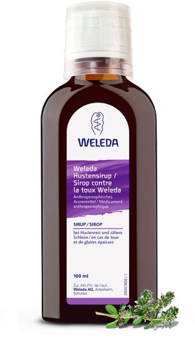 Sirop Contre La Toux Weleda Contre La Toux Et Le Rhume Weleda