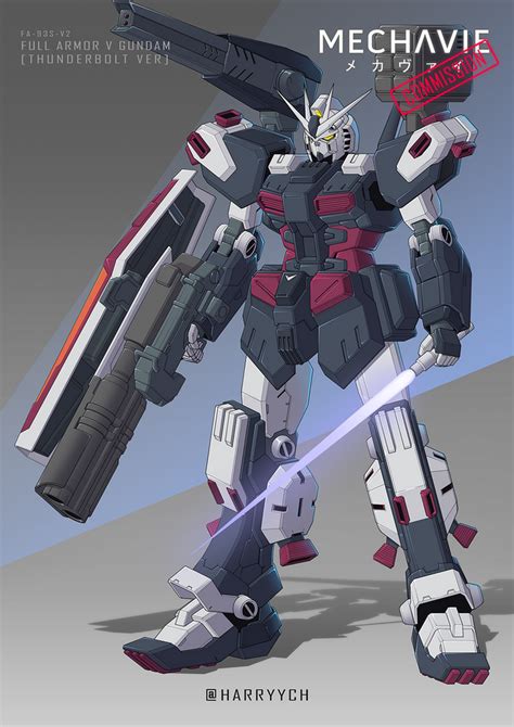 Full Armor V Gundam Thunderbolt Ver By Harryych On Deviantart