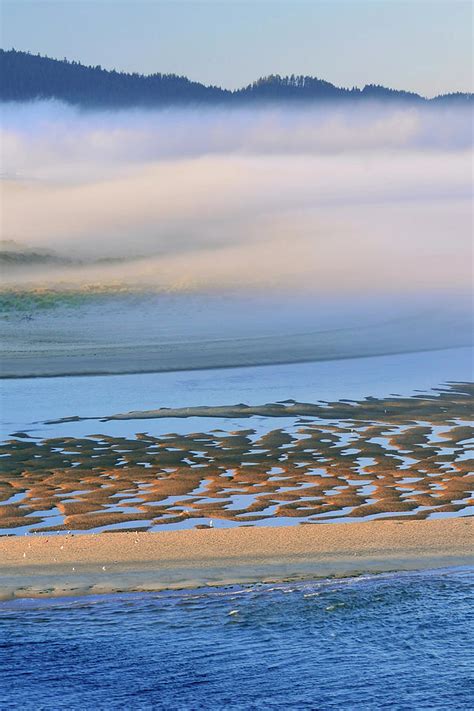 Usa Oregon Fog Over Netarts Bay Credit Photograph By Jaynes Gallery