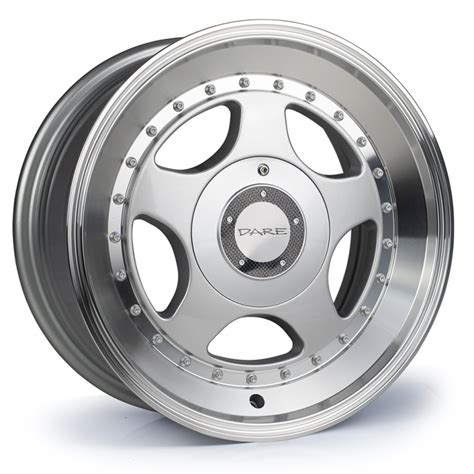 15x7 Dare F5 Sl 4x100 108 Et35 Cb73 1 Silver Polished Lip Dare Motorsport Uk S Best Alloy