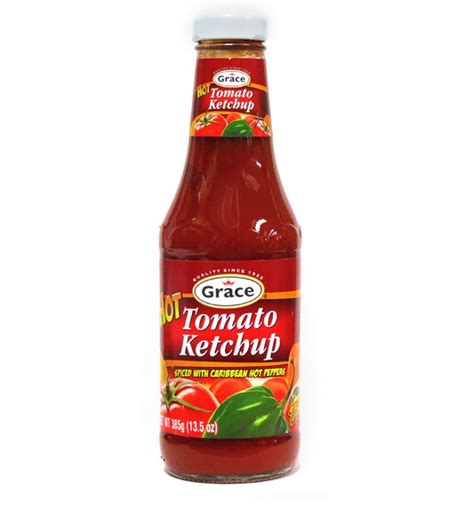 GRACE HOT TOMATO KETCHUP 385G Grocery Shopping Online Jamaica