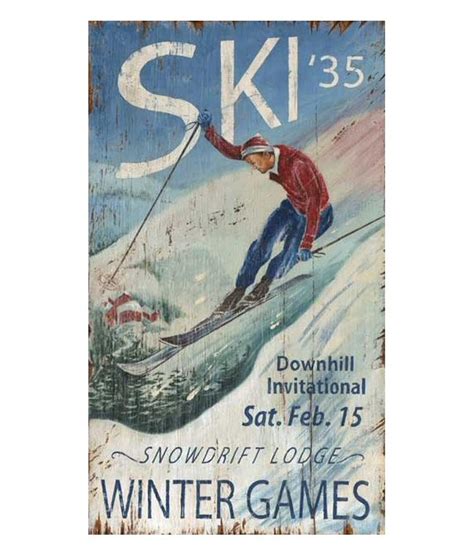 Customizable Ski Winter Haven Vintage Style Metal Sign Personalized Retro Aluminum Sign